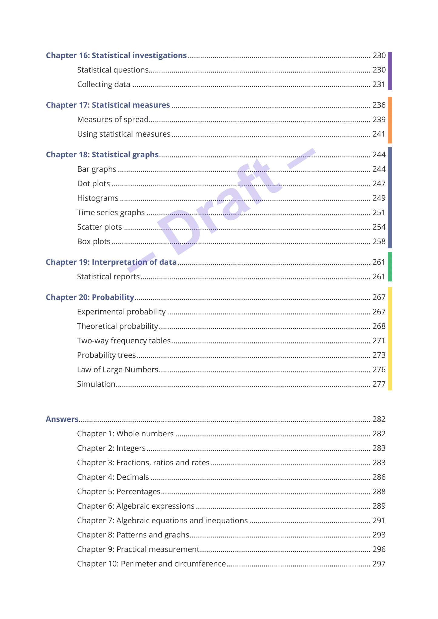 Year 9 Mathematics and Statistics Learning Workbook