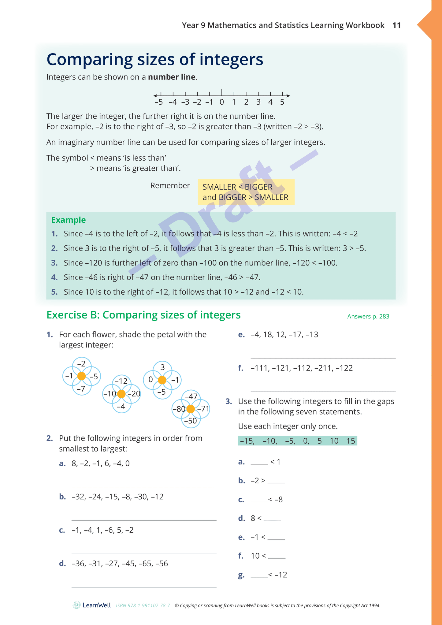 Year 9 Mathematics and Statistics Learning Workbook