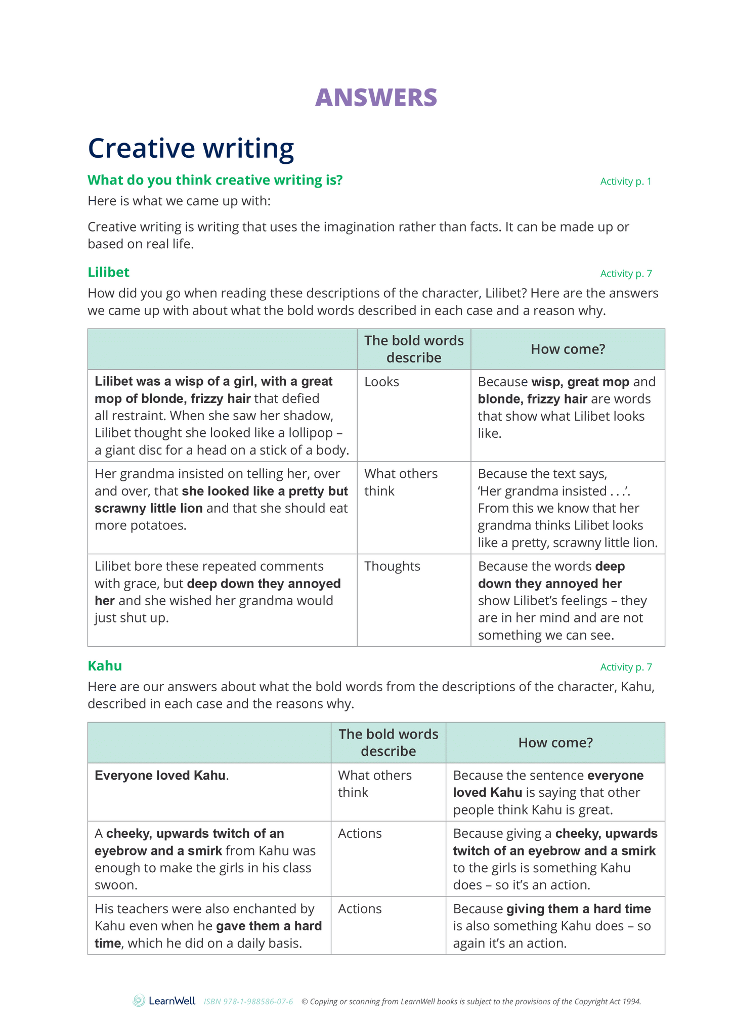 Year 9 Creative Writing Skills Learning Guide