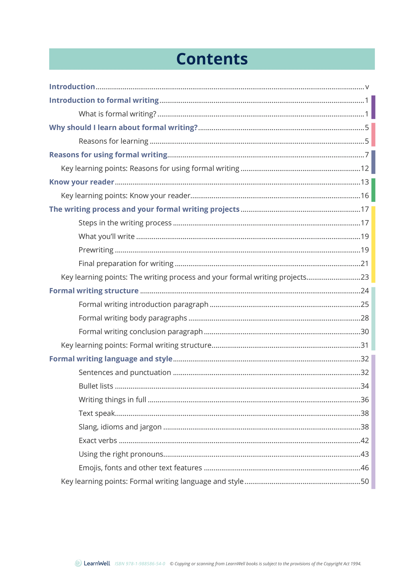 Year 9 Formal Writing Skills Learning Guide