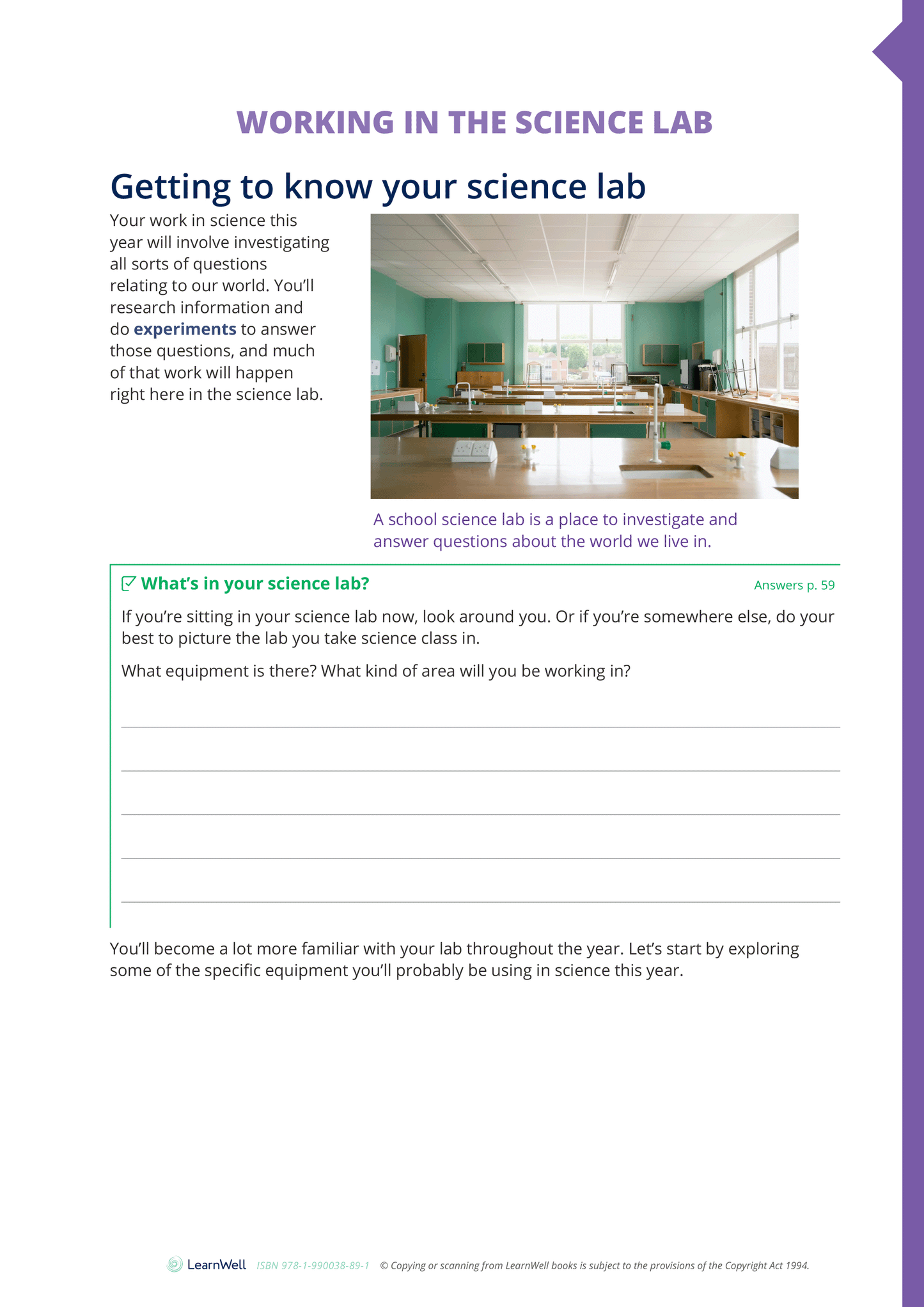 Year 9 The Science Laboratory Learning Guide
