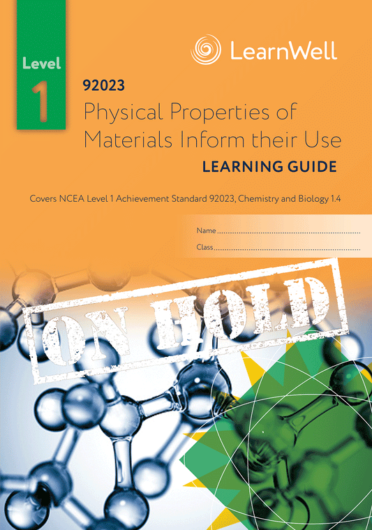 92023 Physical Properties of Materials Inform their Use Learning Guide