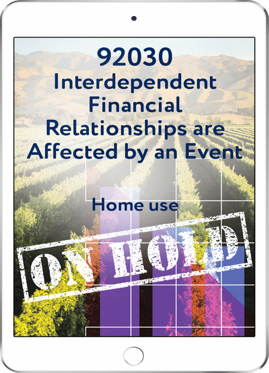 92030 Interdependent Financial Relationships are Affected by an Event - Home Use